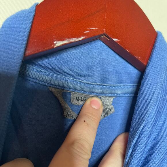 Smartwool men blue half zip merino wool top sz M/L - Picture 2 of 7